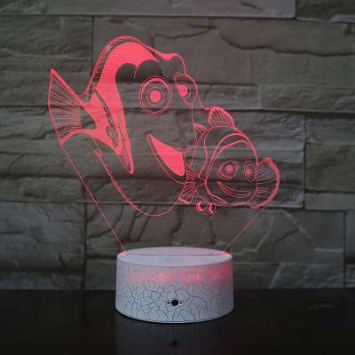 Led night light cloud 3d lamp cute  animals lamp