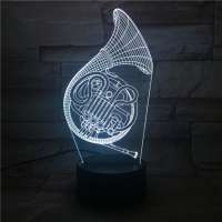 instrument 3d night light black base 3d illusion lamp for holiday