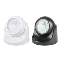 PIR Motion Sensor 9 Led Night Light 360 Degree Rotation Wireless Detector Night Light Wall Lamp Auto On/Off Closet Hallway Light