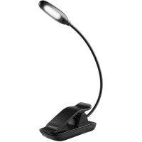 4 LED Rechargeable Book Light, 2-Level Brightness Adjustable,Clip on  Reading Light for Bedroom, Computer Work and More